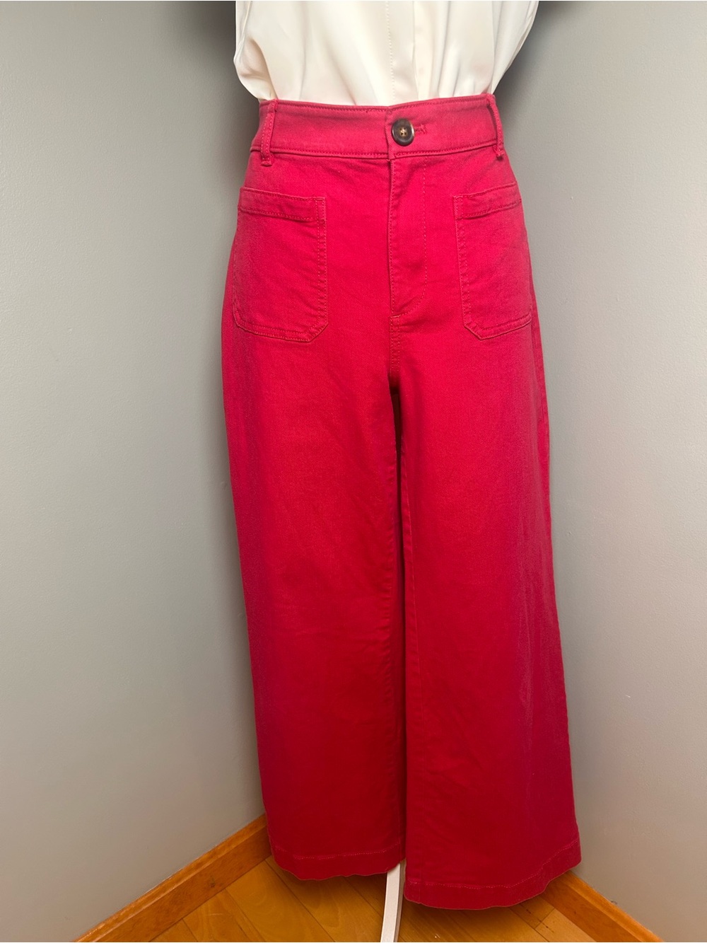 LOFT The Palmer Wide Leg Pants 10P
Petite Pink Red - Picture 2 of 15